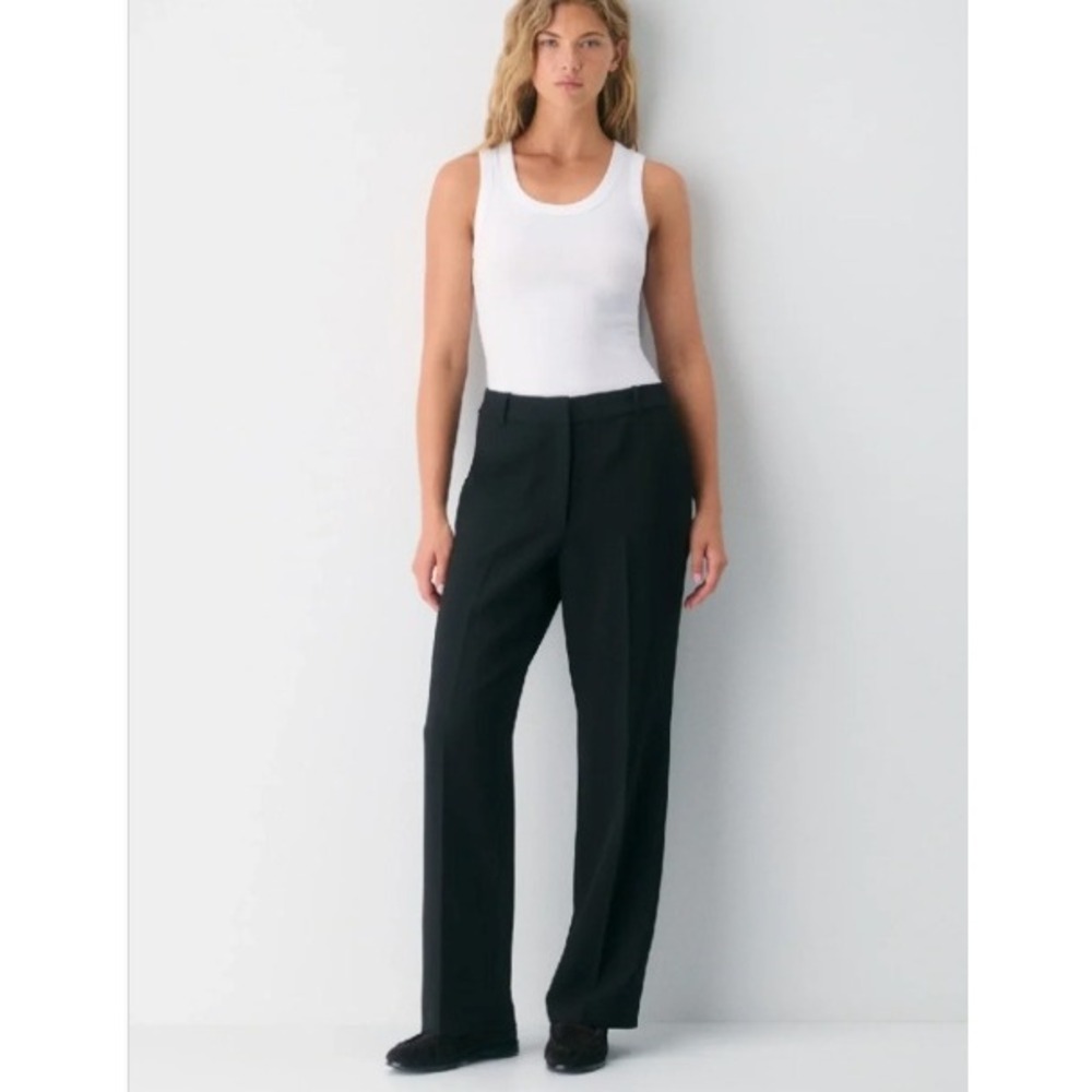 Babaton Aritzia Agency Pant Size 4 Black High Rise Tailored Career Dress Trouser - Picture 2 of 9